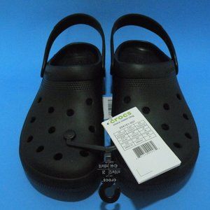 MENS 10. WOMENS 12. Unisex CROCS Coast Clog BLACK